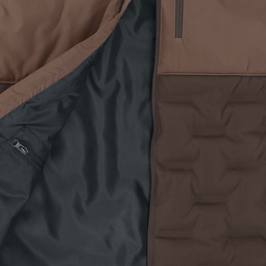 Work Body Warmer: e.s. Padded bodywarmer + hazelnut/chestnut 2