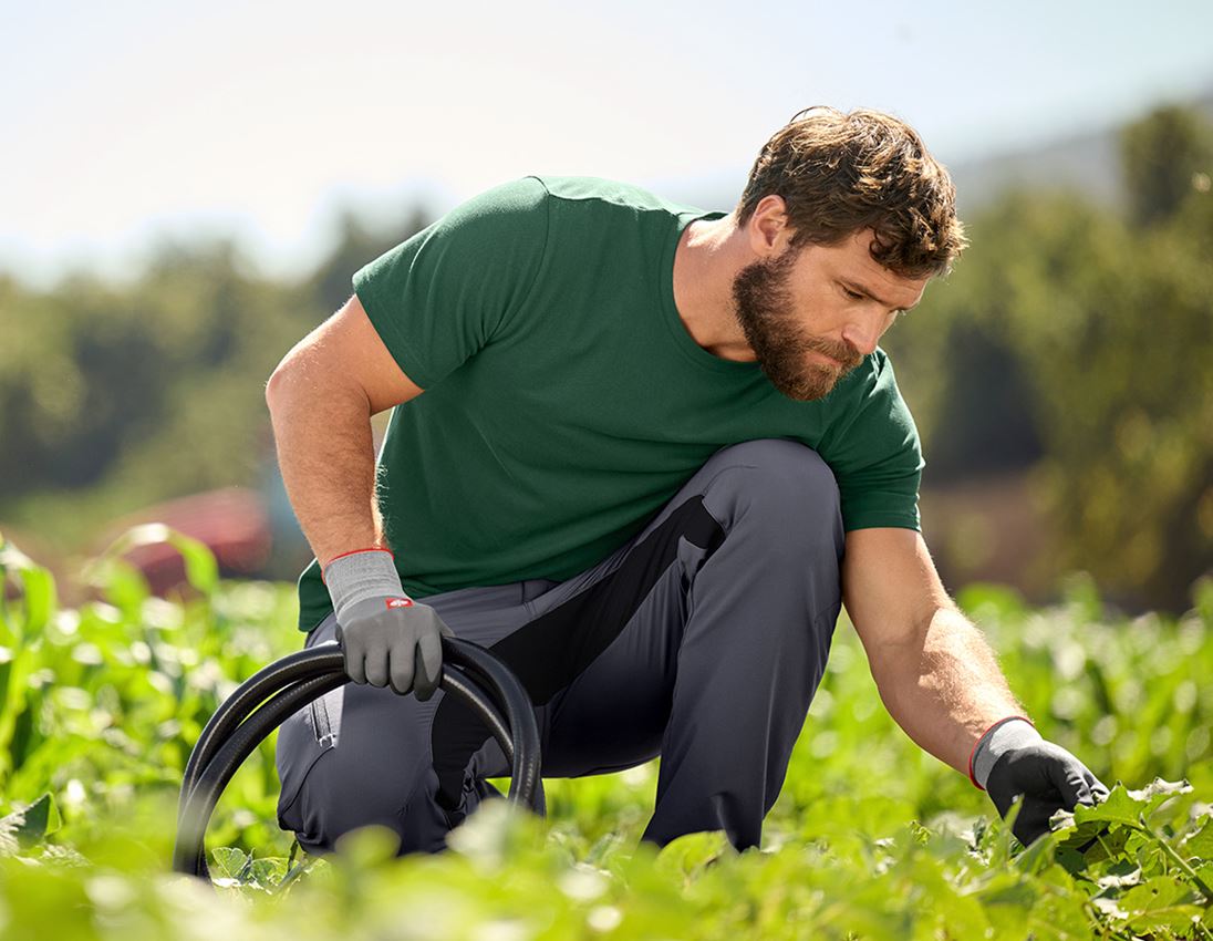 Work Trousers: Cargo trousers e.s.vision stretch, men's + grey/black 3