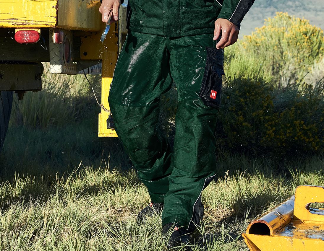 Work Trousers: Functional trousers e.s.prestige + green/black