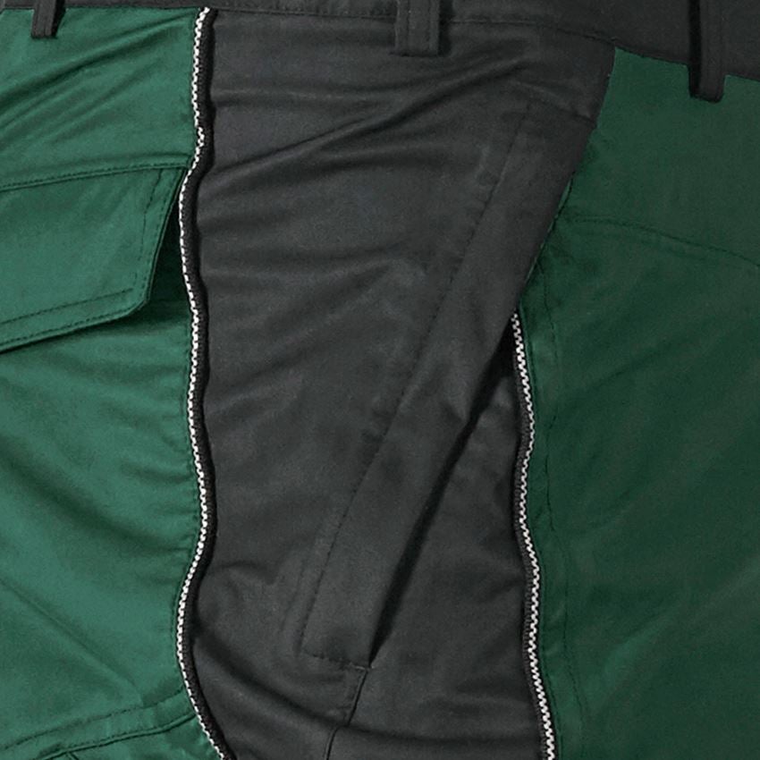 Work Trousers: Functional trousers e.s.prestige + green/black 2