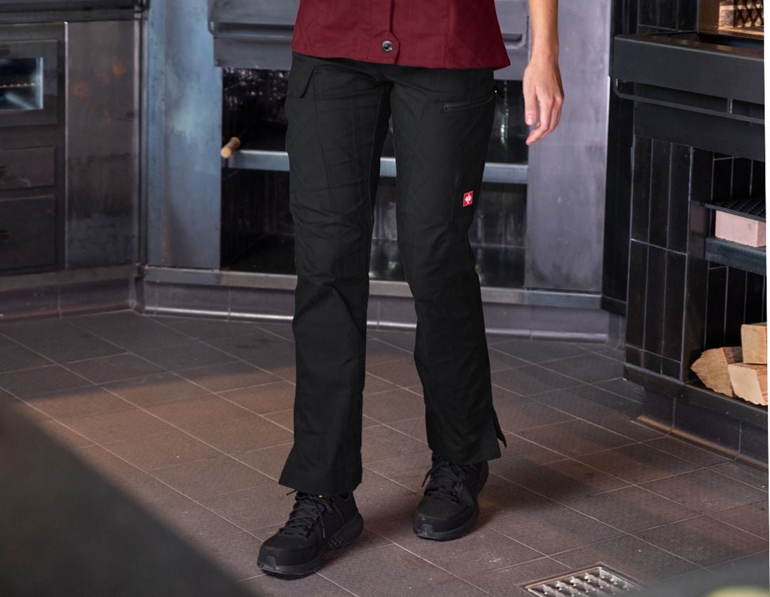 Thèmes: e.s. Pantalon de travail pocket, femmes + noir