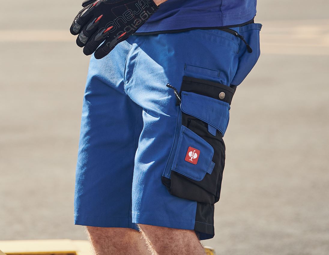 Work Trousers: Shorts e.s.motion + royal/black