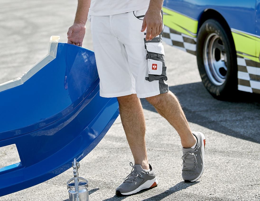 Work Trousers: Shorts e.s.motion + white/grey 1