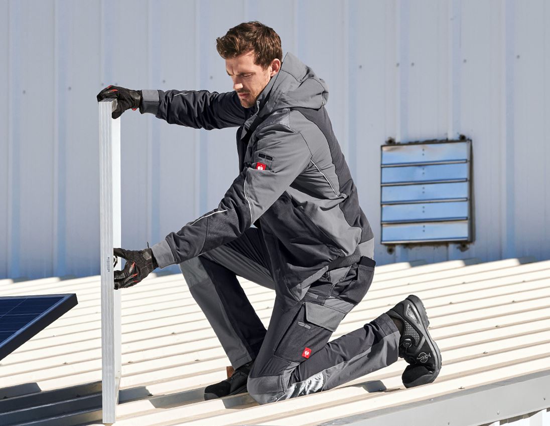 Pantalons de travail: Fonct. pantalon à taille élast. e.s.dynashield + ciment/graphite 2