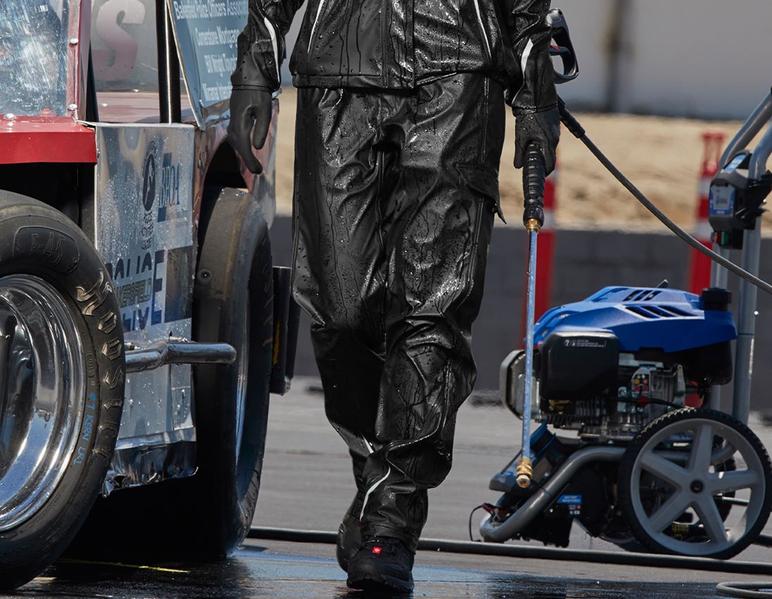 Pantalons de travail: Pantalon taille pluie e.s.motion 2020 superflex, f + noir/platine