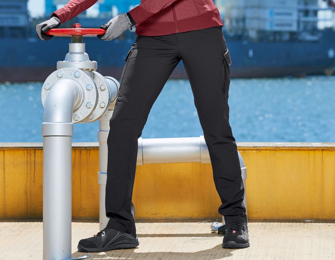 Pantalons de travail: Fonct. pantalon Cargo e.s.dynashield solid, femmes + noir 2