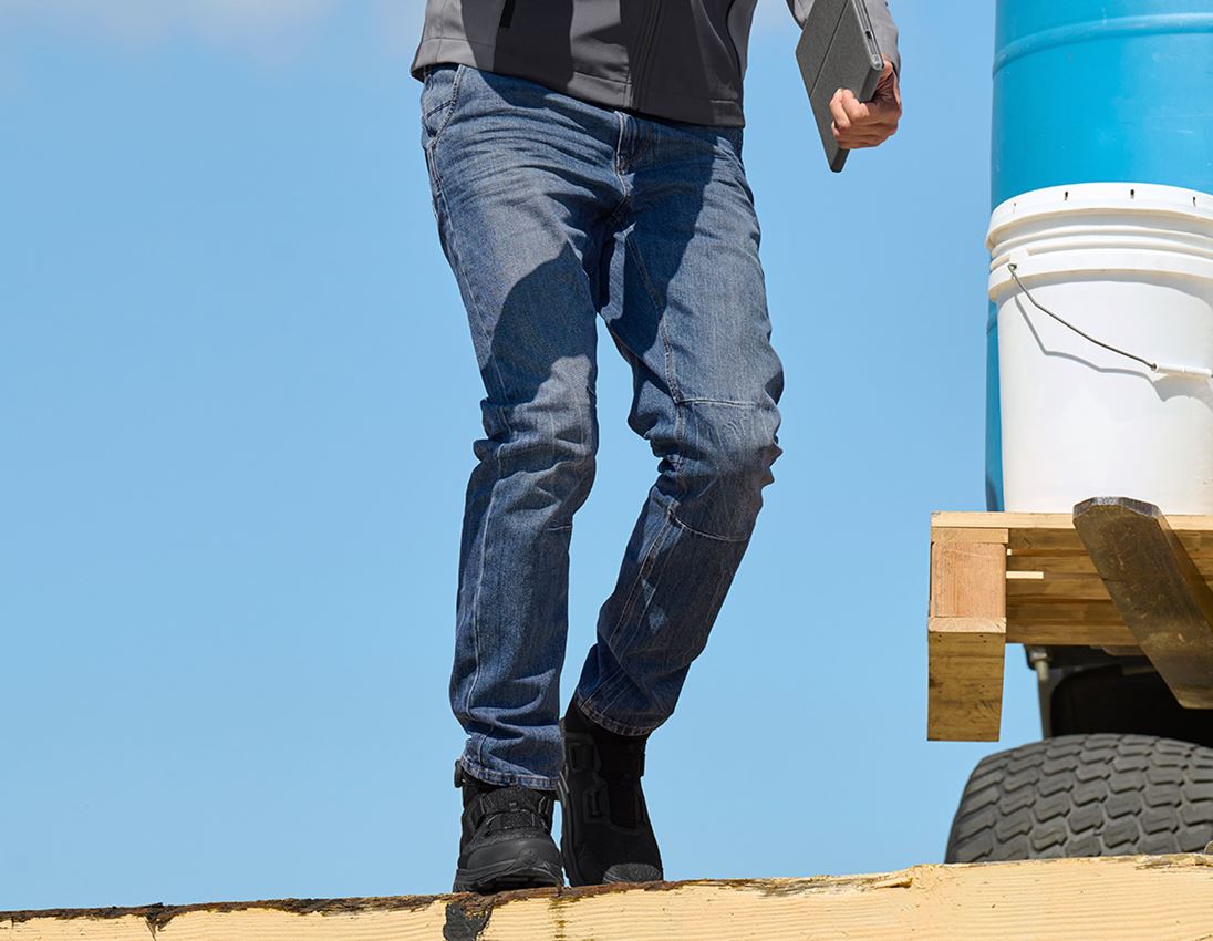 Themen: e.s. 5-Pocket-Jeans POWERdenim + stonewashed