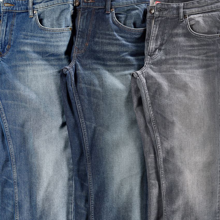 Pantalons de travail: e.s. Jeans stretch à 5 poches, straight + mediumwashed 2