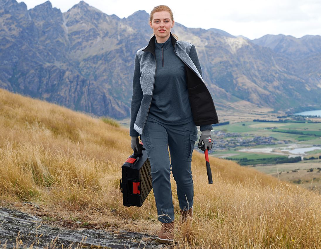 Work Trousers: Cargo trousers e.s.vintage, ladies' + arcticblue 1