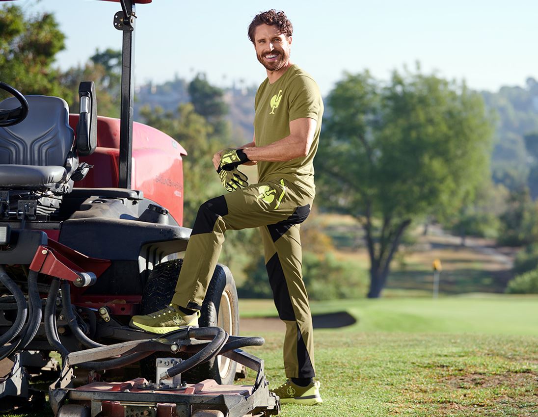 Work Trousers: Functional trousers e.s.trail + junipergreen/limegreen 1