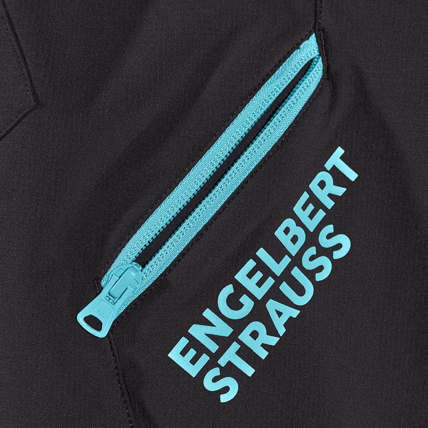 Shorts: Functional short e.s.trail, children's + black/lapisturquoise 2