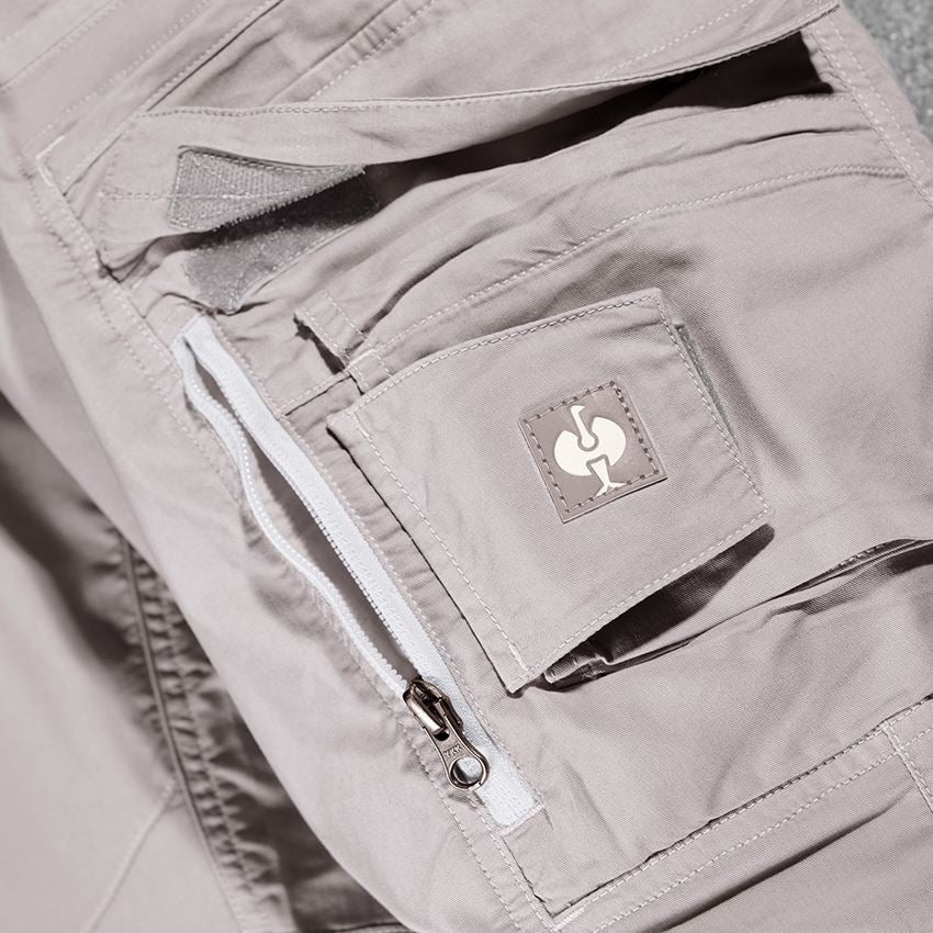 Pantalons de travail: Pantalon Cargo e.s.motion ten d’été,femmes + gris opale 2