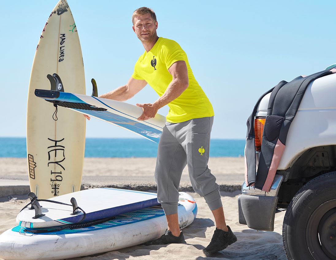 Accessoires: Sweat Pants light e.s.trail + basaltgrau/acidgelb 1