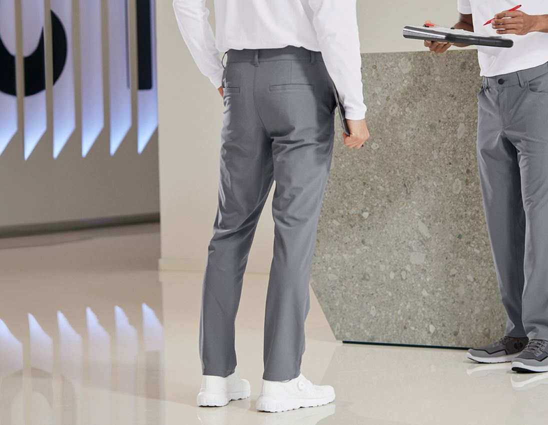 Pantalons de travail: Pantalon de travail Chino e.s.work&travel + gris basalte 3
