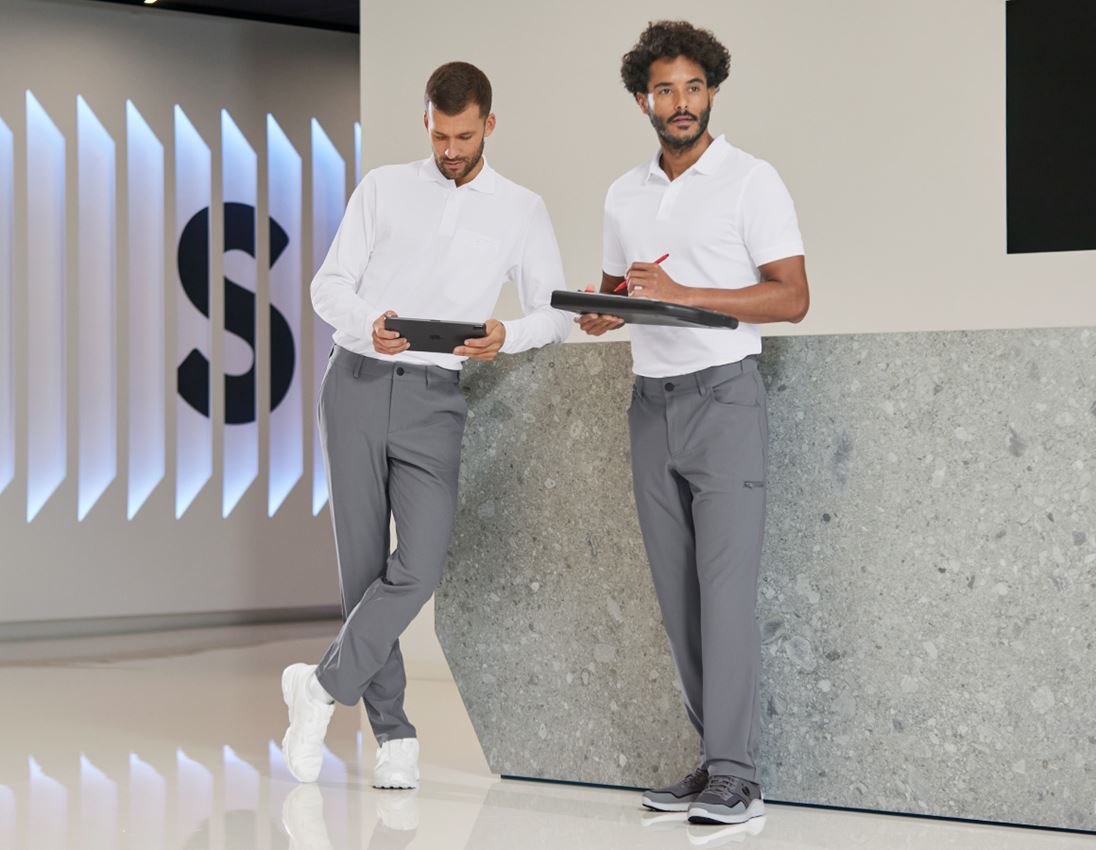 Pantalons de travail: Pantalon de travail Chino e.s.work&travel + gris basalte 4