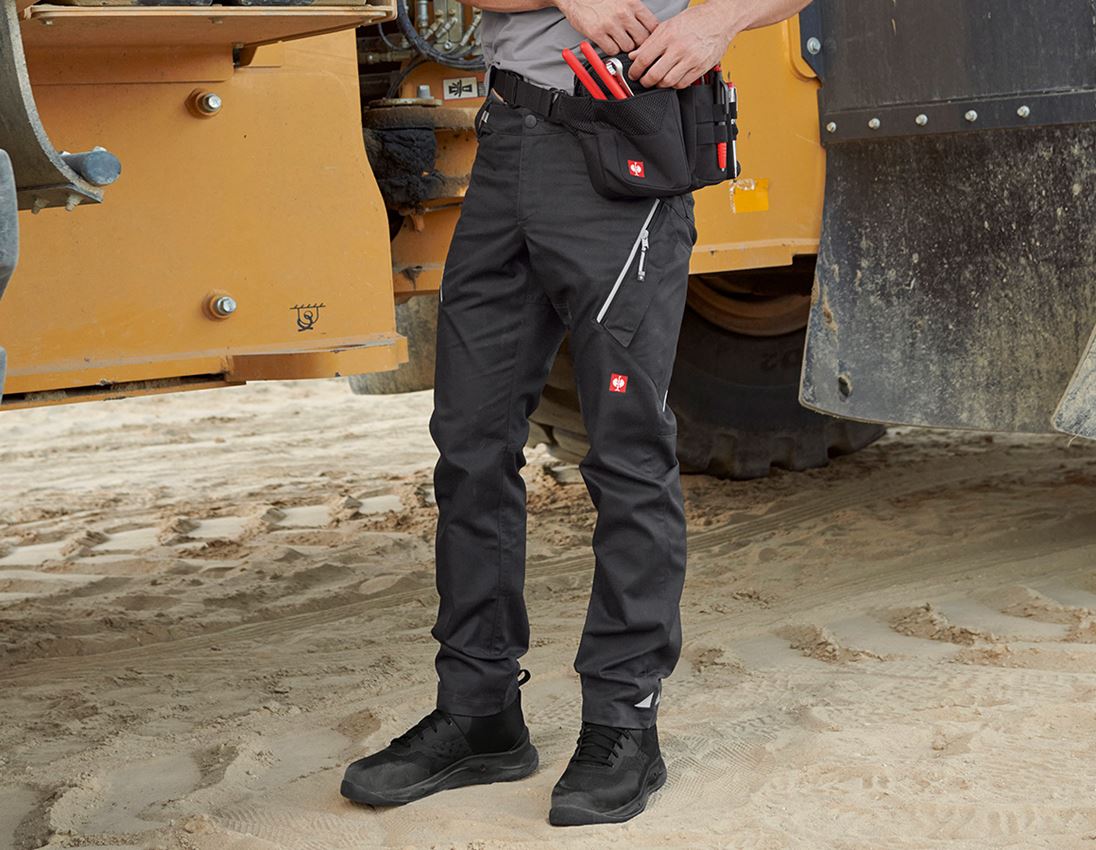 Hosen: Multipocket-Hose e.s.ambition + schwarz/platin 3