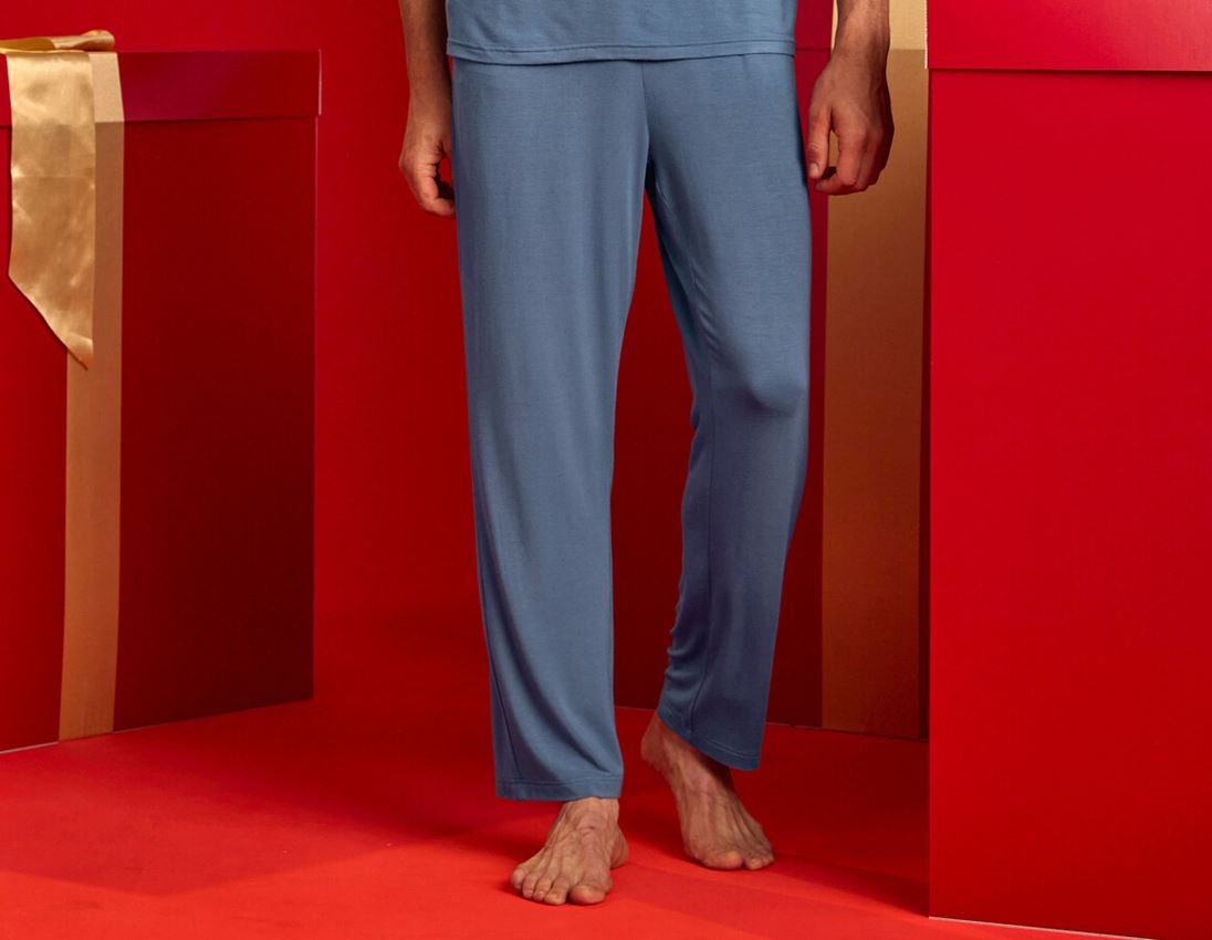 Work- & Safetywear: e.s. Modal pyjama trousers + nordicblue