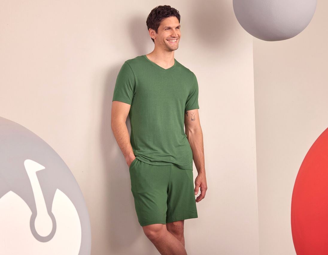 Accessoires: e.s. Short de pyjama modal + vert nordique 1
