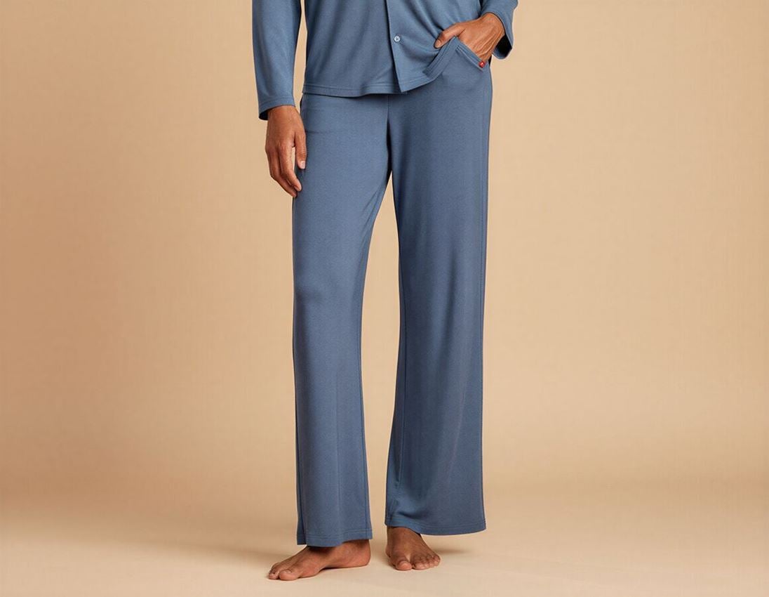 Accessories: e.s. Modal pyjamas trousers, ladies' + nordicblue