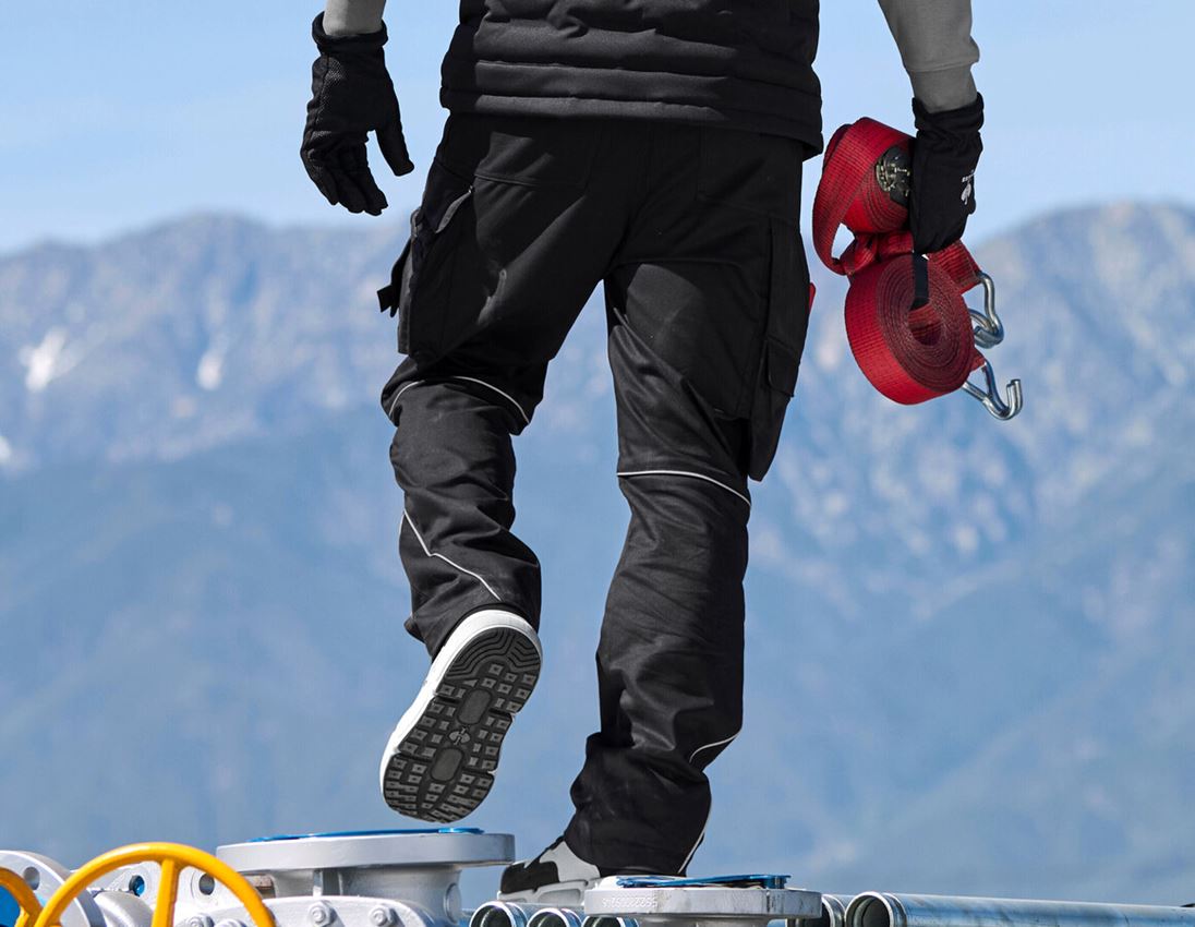 Work Trousers: Winter trousers e.s.line.core + black/platinum 3