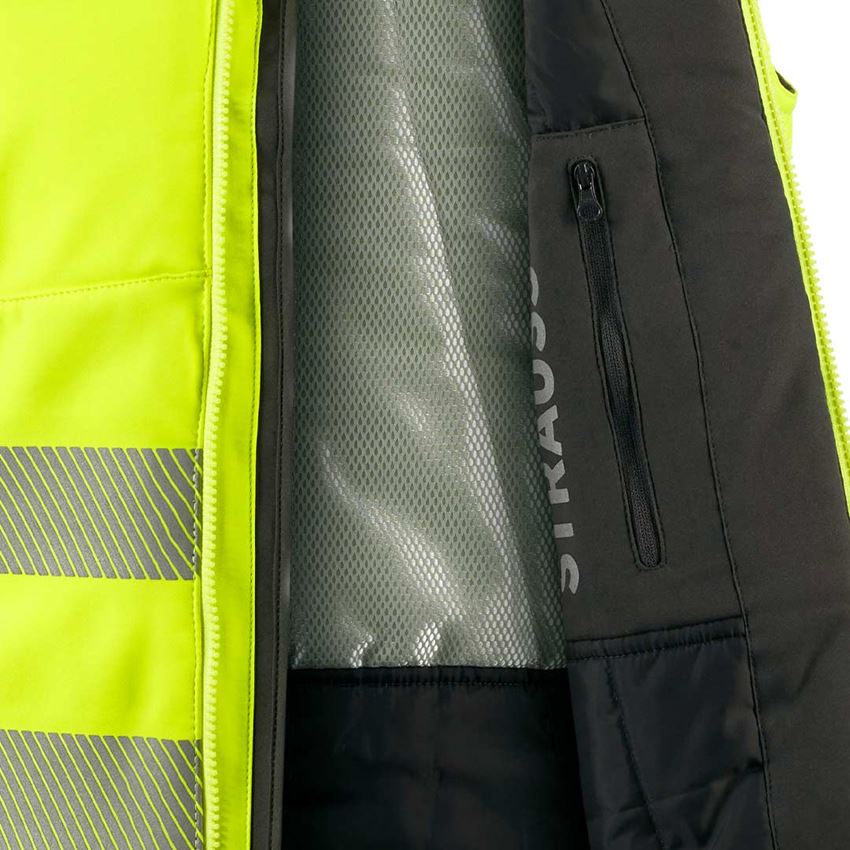 Westen: Warnschutz-Softshell-Weste e.s.motion + warngelb/anthrazit 2