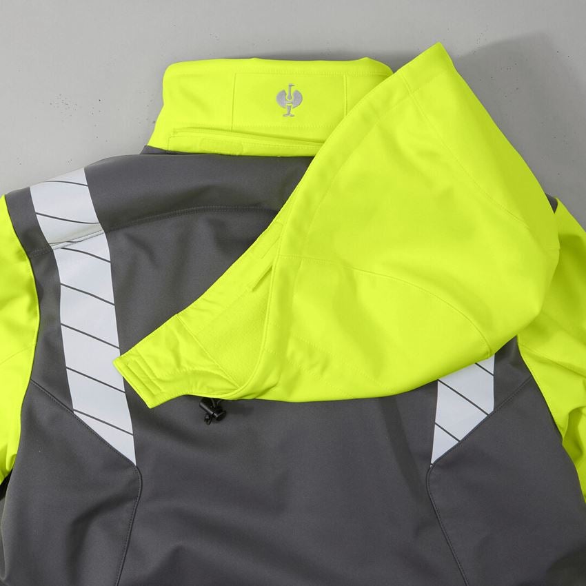 Vestes de travail: Parka Softshell d'hiver visibilité e.s.motion 24/7 + anthracite/jaune fluo 2
