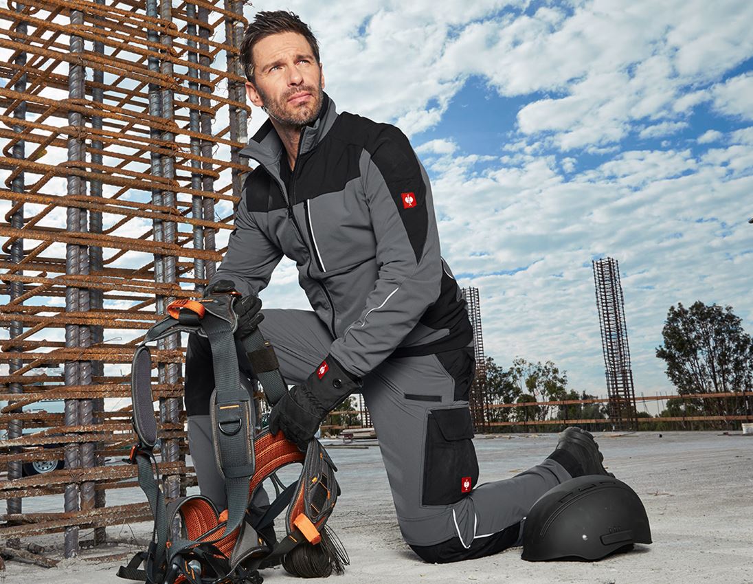 Work Jackets: Functional jacket e.s.dynashield + cement/black 1