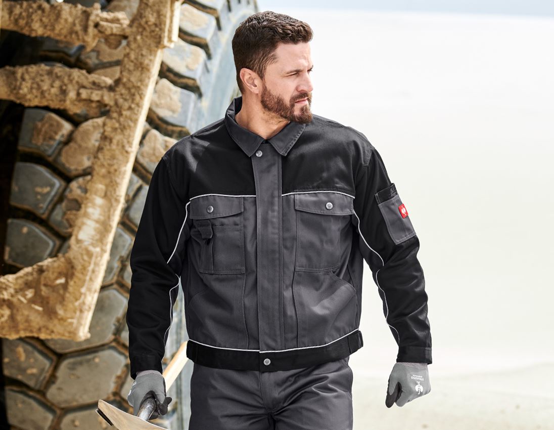 Work Jackets: Work jacket e.s.image + grey/black 6