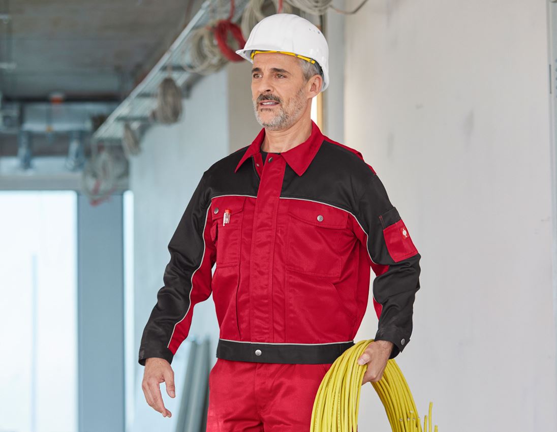 Work Jackets: Work jacket e.s.image + red/black