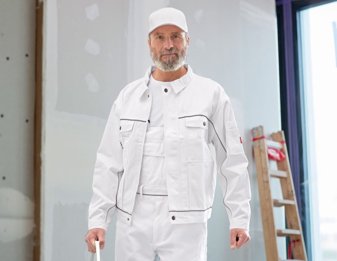 Vestes de travail: Veste de travail e.s.classic + blanc