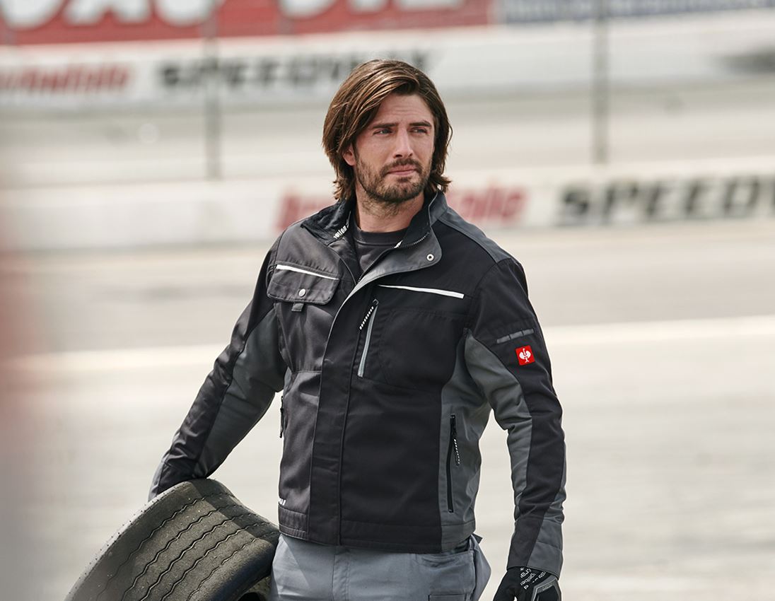 Jacken: Bundjacke e.s.motion + graphit/zement