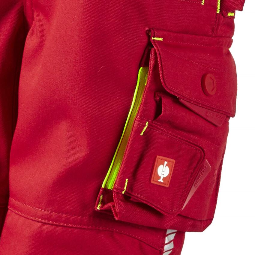 Trousers: Trousers e.s.motion 2020, children's + fiery red/high-vis yellow 2