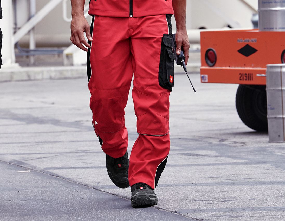 Hosen: Bundhose e.s.active + rot/schwarz 1