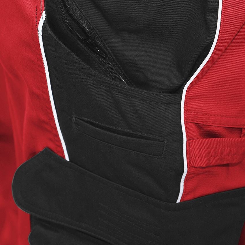 Hosen: Bundhose e.s.active + rot/schwarz 2
