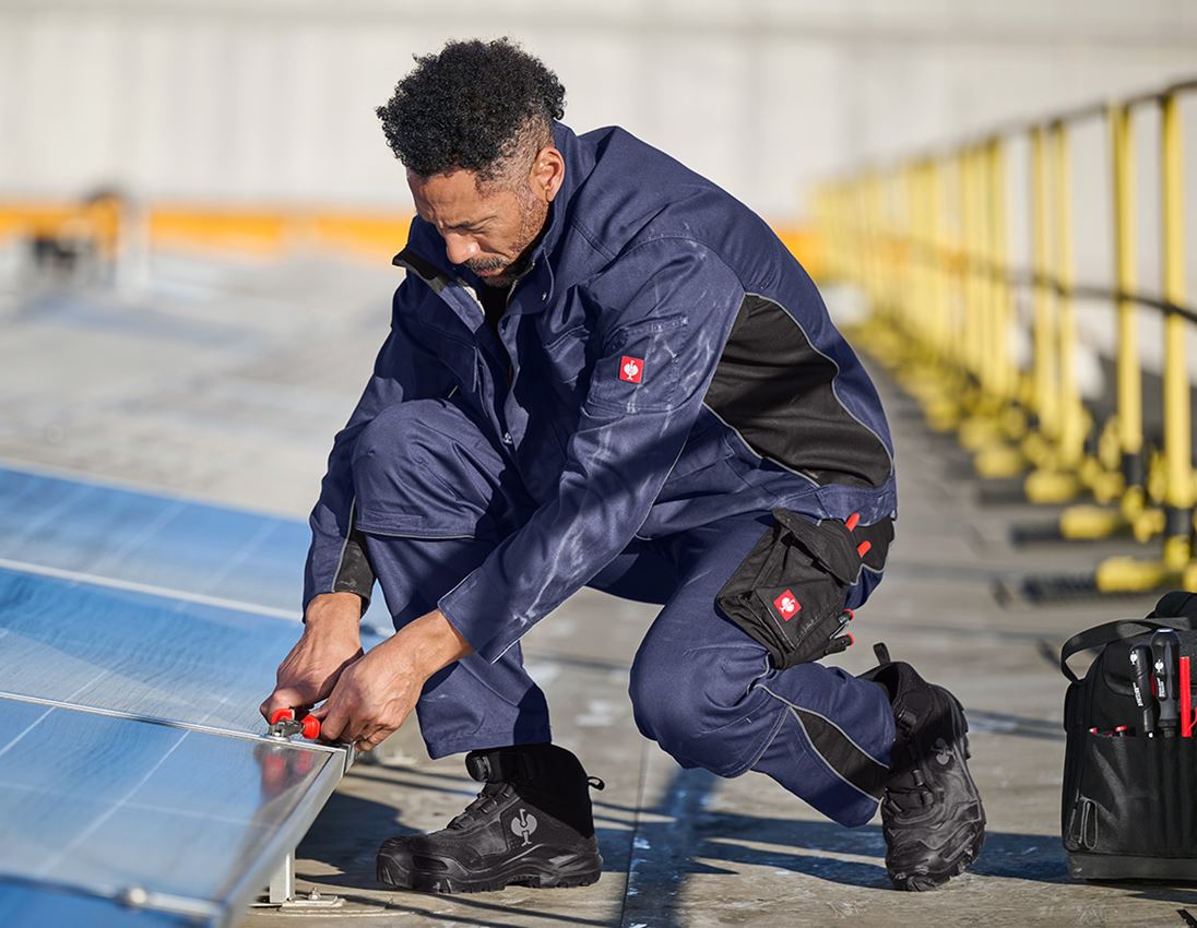 Pantalons de travail: Pantalon à taille élastique e.s.active + bleu foncé/noir 3