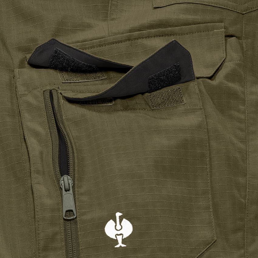 Work Trousers: Trousers e.s.concrete solid + mudgreen 2