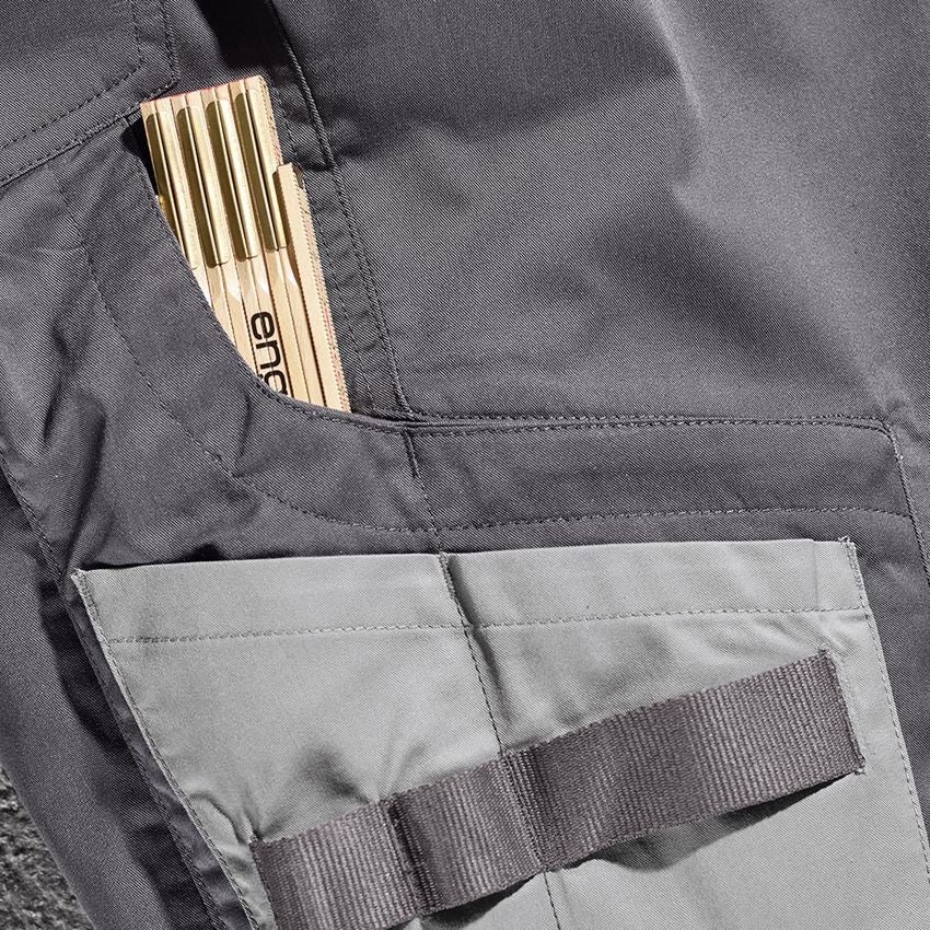 Pantalons de travail: Pantalon à taille élast. e.s.concrete light,femmes + anthracite/gris perle 2