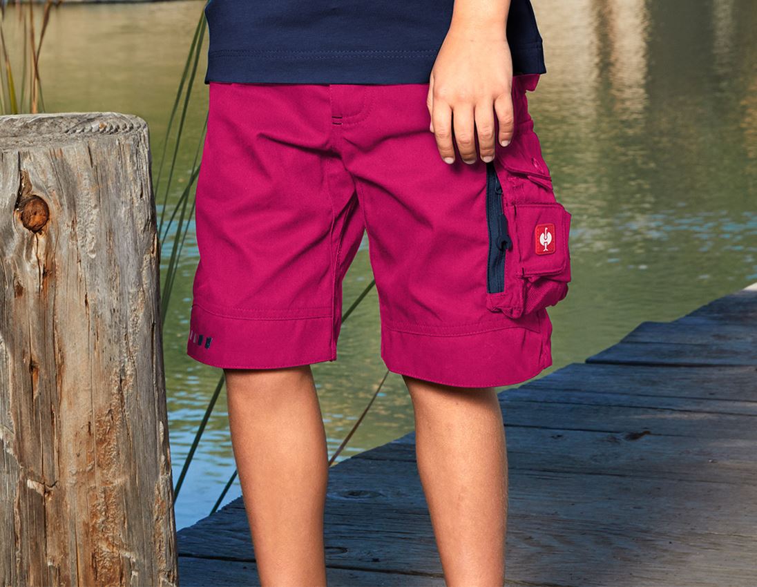 Bekleidung: SET: Bundhose + Short e.s.motion 2020, Kinder + beere/dunkelblau