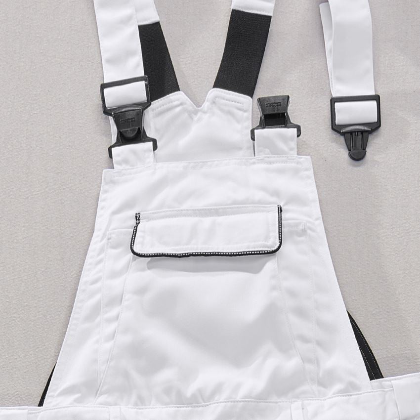 Work Trousers: Bib & Brace e.s.active + white/grey 2