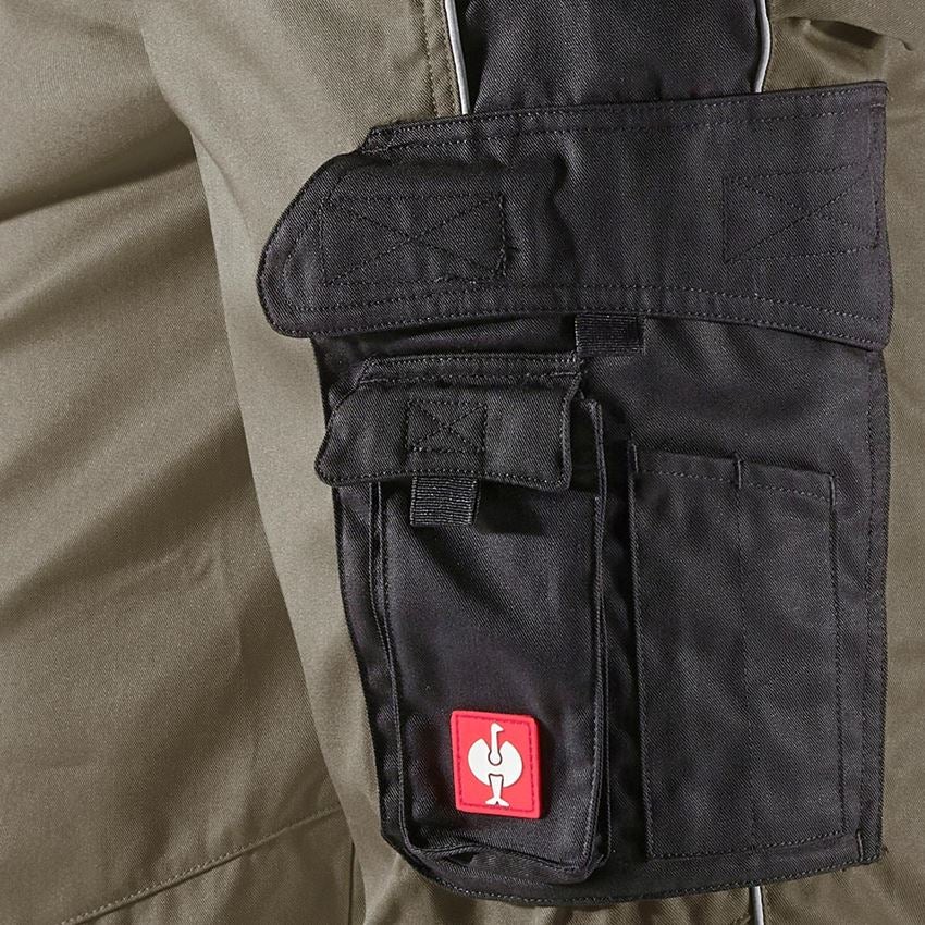 Work Trousers: 3/4 length trousers e.s.active + olive/black 2