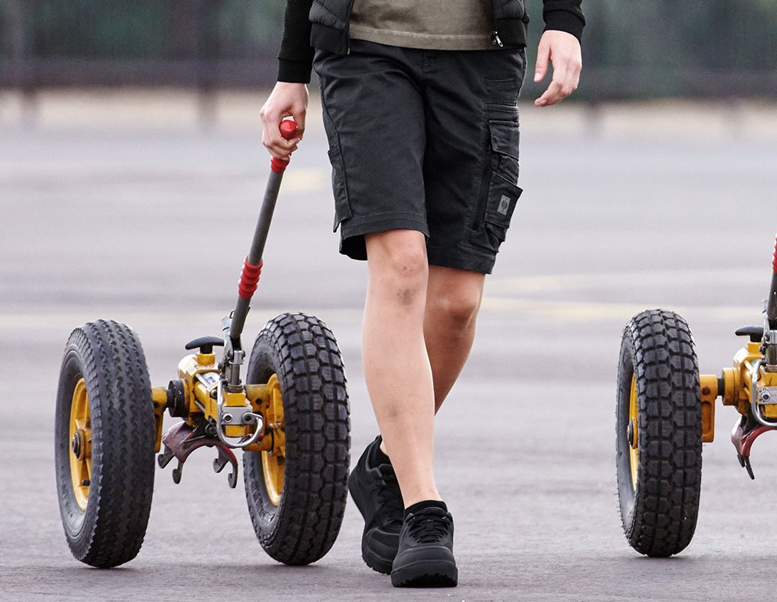 Work Trousers: Shorts e.s.motion ten, ladies' + oxidblack 5