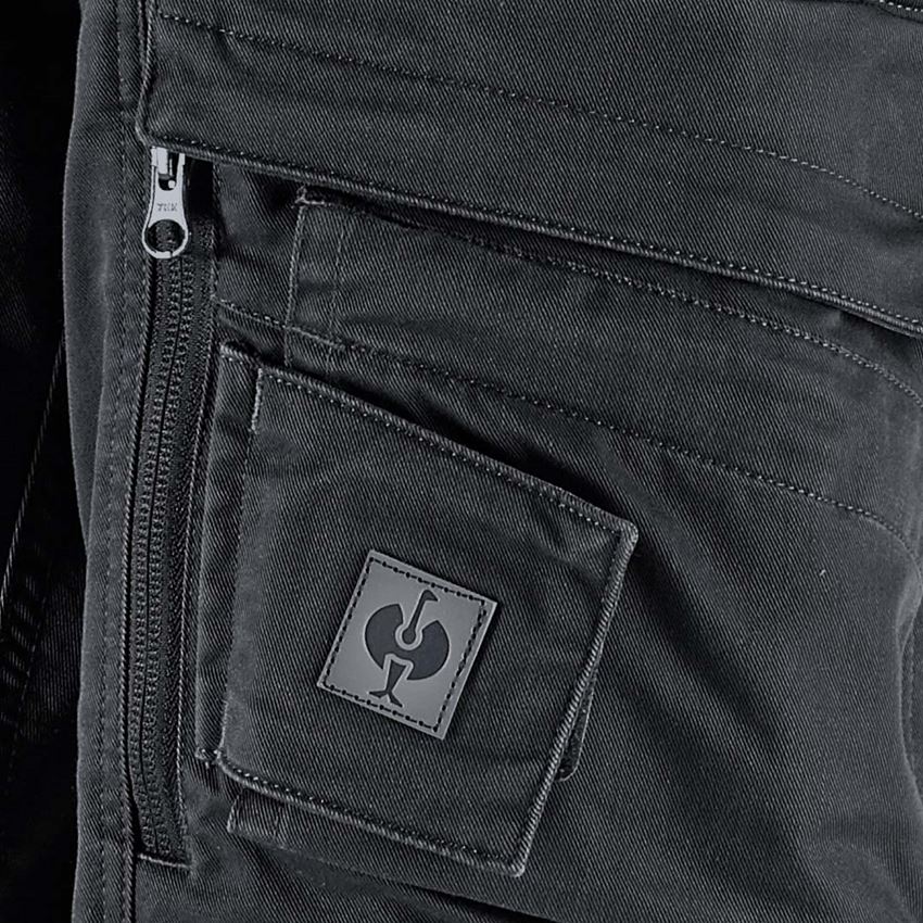 Work Trousers: Shorts e.s.motion ten, ladies' + oxidblack 2