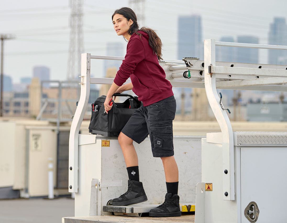 Work Trousers: Shorts e.s.motion ten, ladies' + oxidblack 2