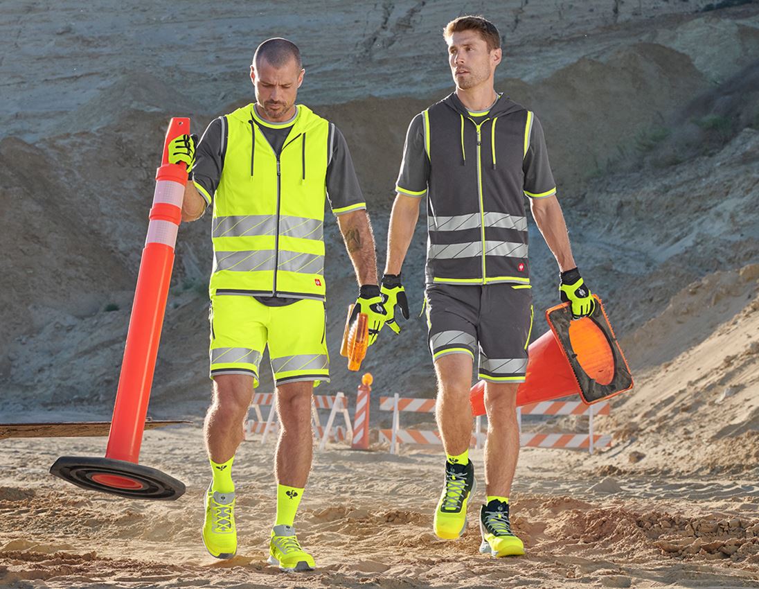 Hosen: Reflex Funktions Short e.s.ambition + anthrazit/warngelb 5
