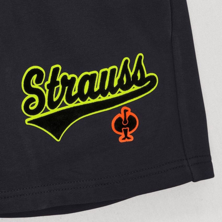 Accessories: Sweat shorts e.s.e:pic, children's + black/high-vis yellow/high-vis orange 2