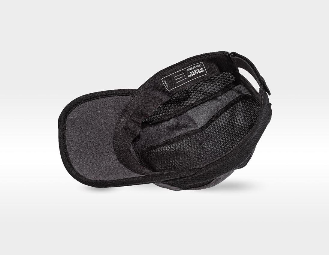 Accessoires: e.s. Funktions-Cap Comfort fit + schwarz/schwarz-melange 1