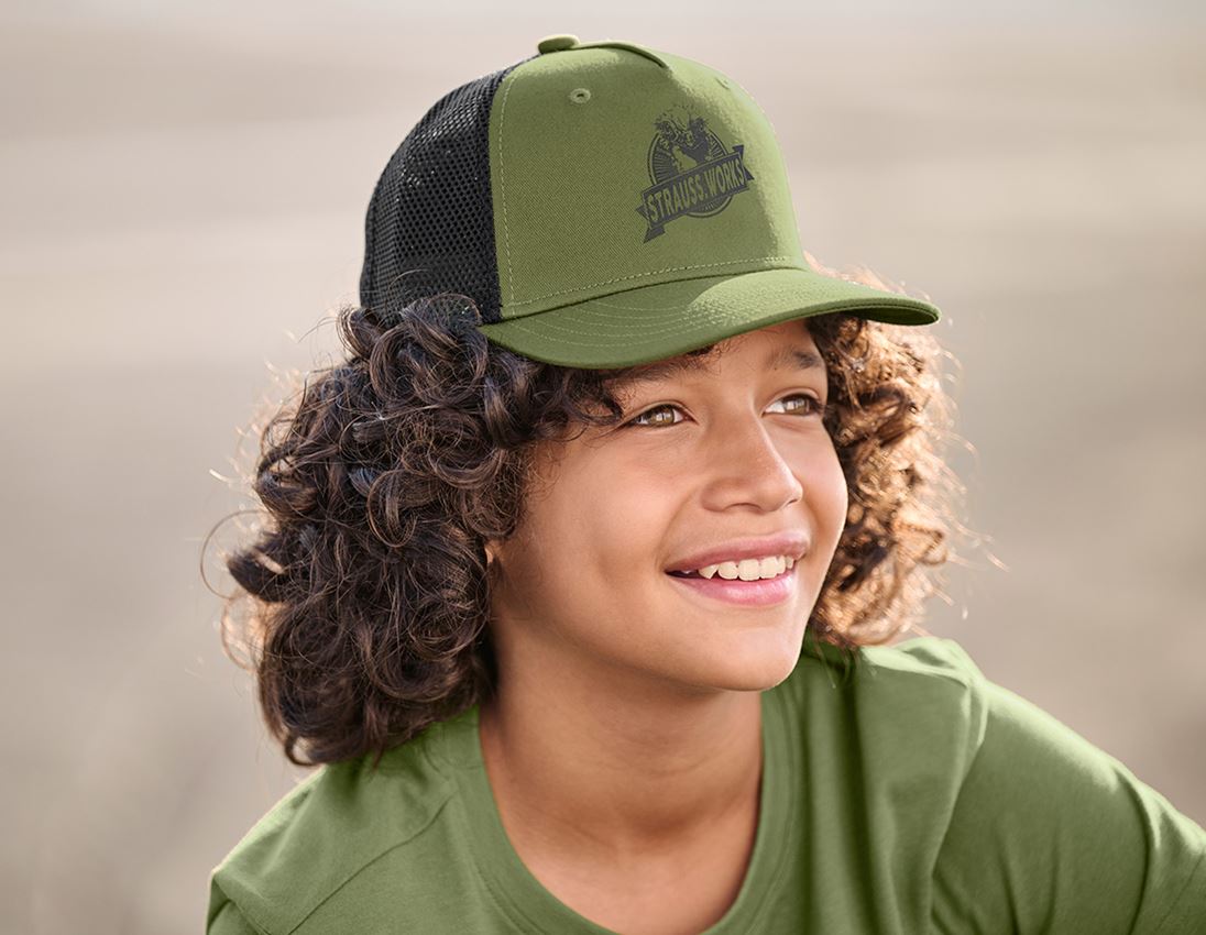 Accessoires: Casquette e.s.iconic works, enfants + vert montagne