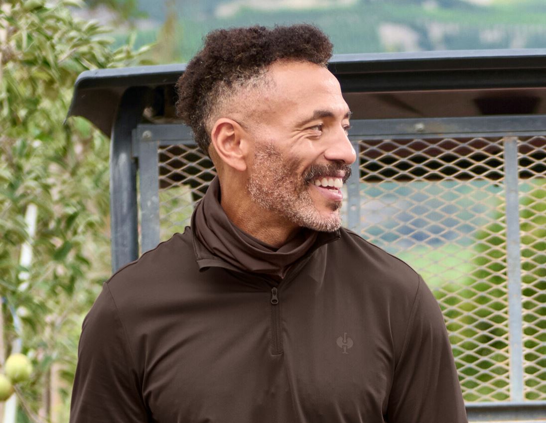 Accessoires: Foulard multifonction UV e.s.trail + marron/noisette