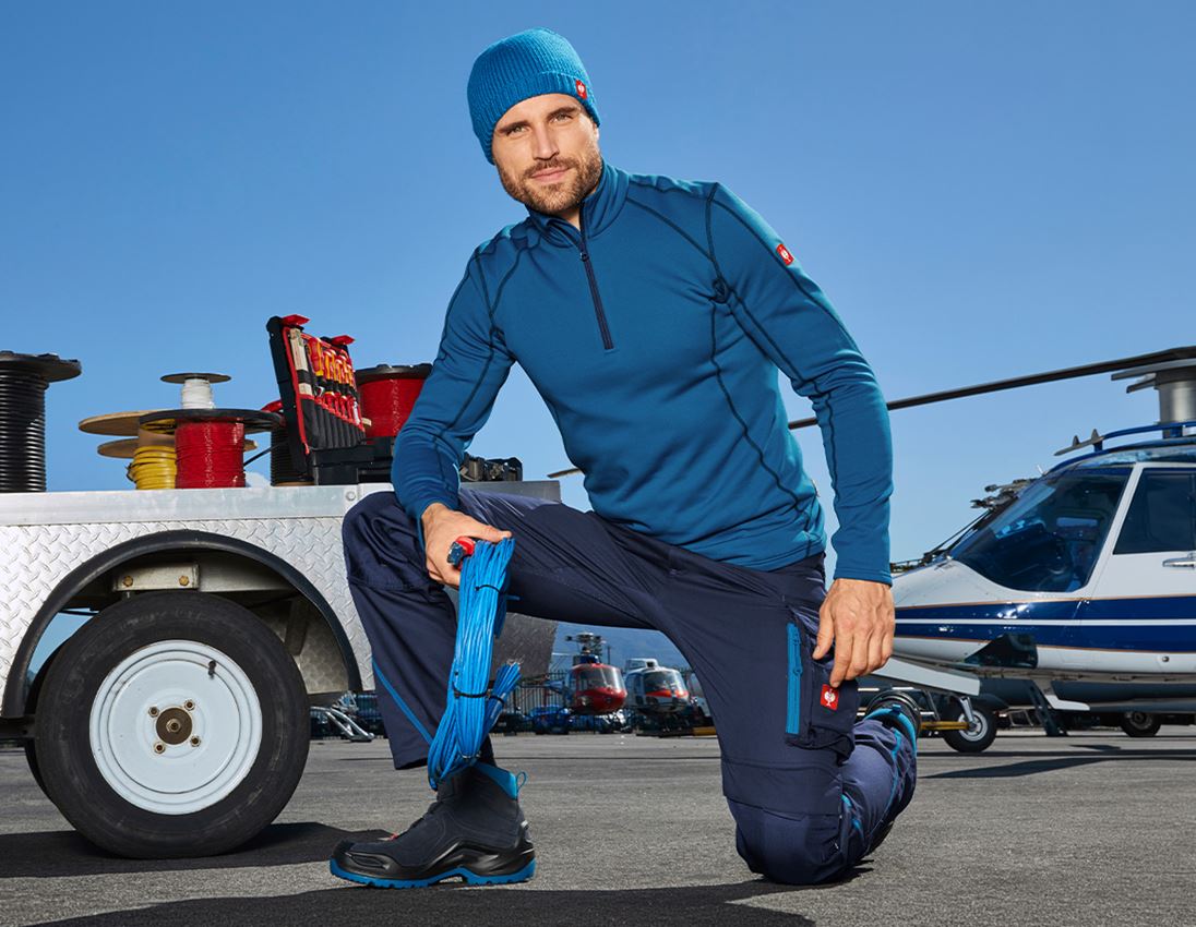 Shirts, Pullover & more: Functional-Troyer thermo stretch e.s.motion 2020 + atoll/navy 1