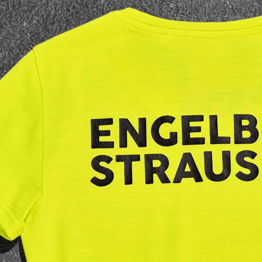 Shirts & Co.: T-Shirt Merino e.s.trail, Damen + acidgelb/schwarz 2